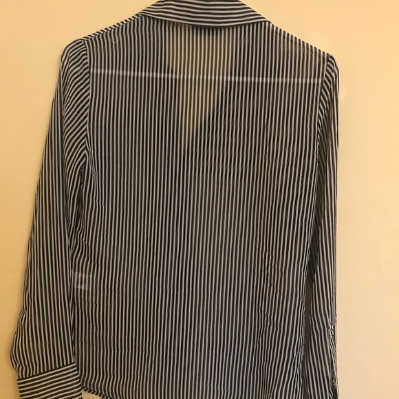 Laura Clement long sleeve striped shirt size 4 - Picture 3 of 3